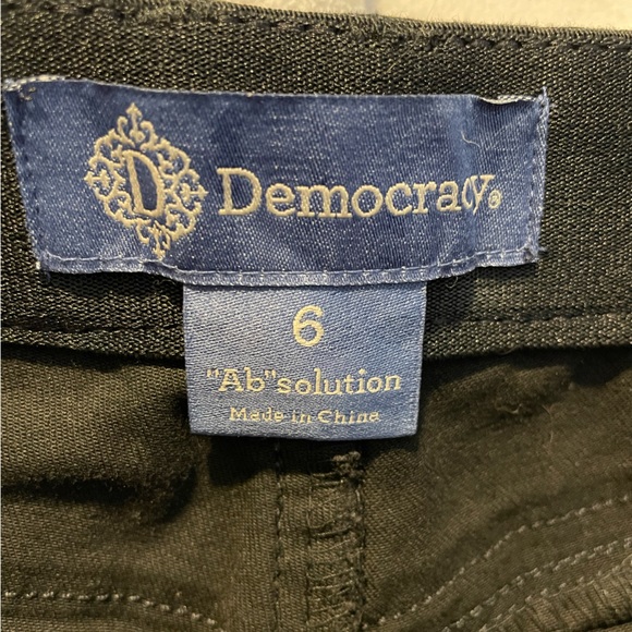 Democracy “Ab”solution Black Skinny Leg Jeans Size 6 - Picture 5 of 8